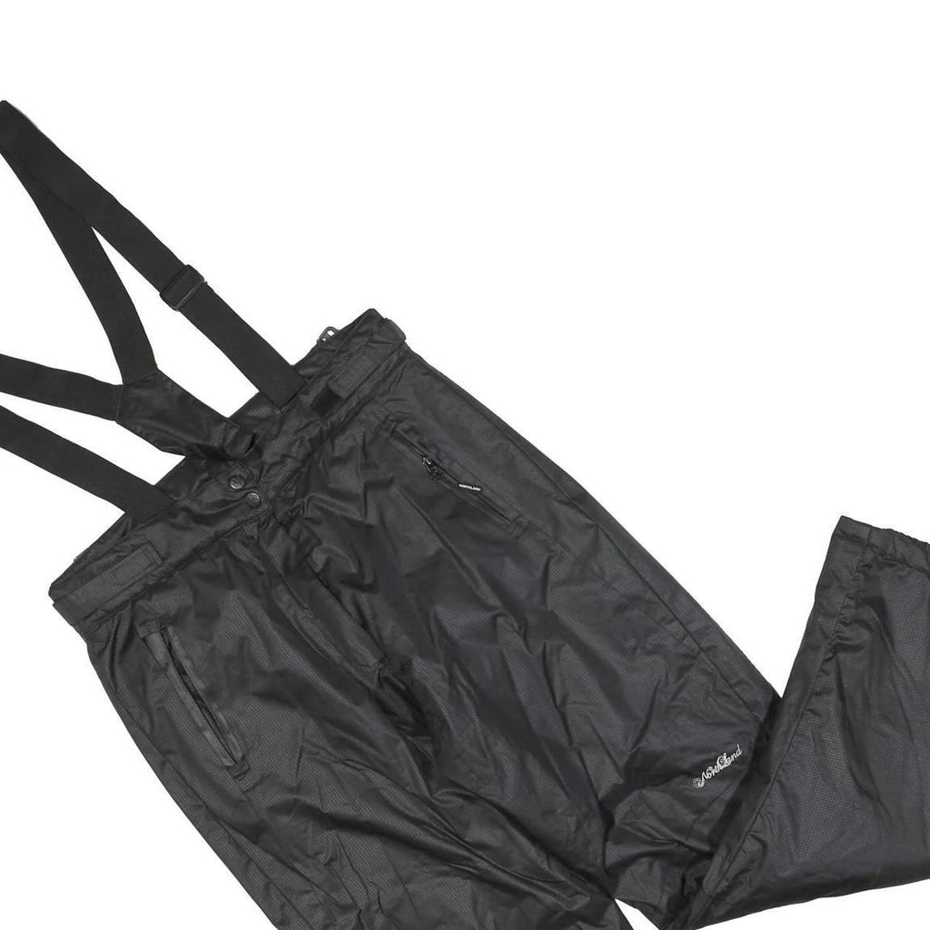 NORTH LAND Womens Black Dungarees Regular Polyester Blend XL W34 L30 Outdoor