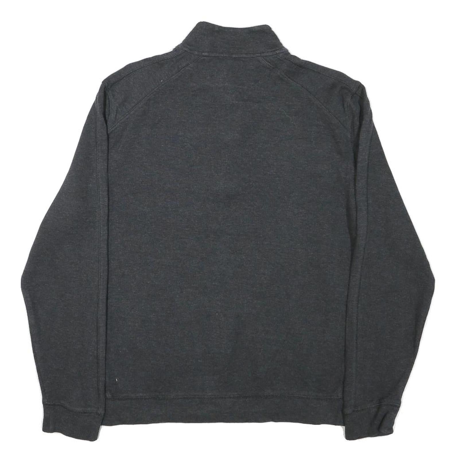 CALVIN KLEIN Womens Grey Jumper Pullover Crew Neck Basic Knit L Casual Cotton