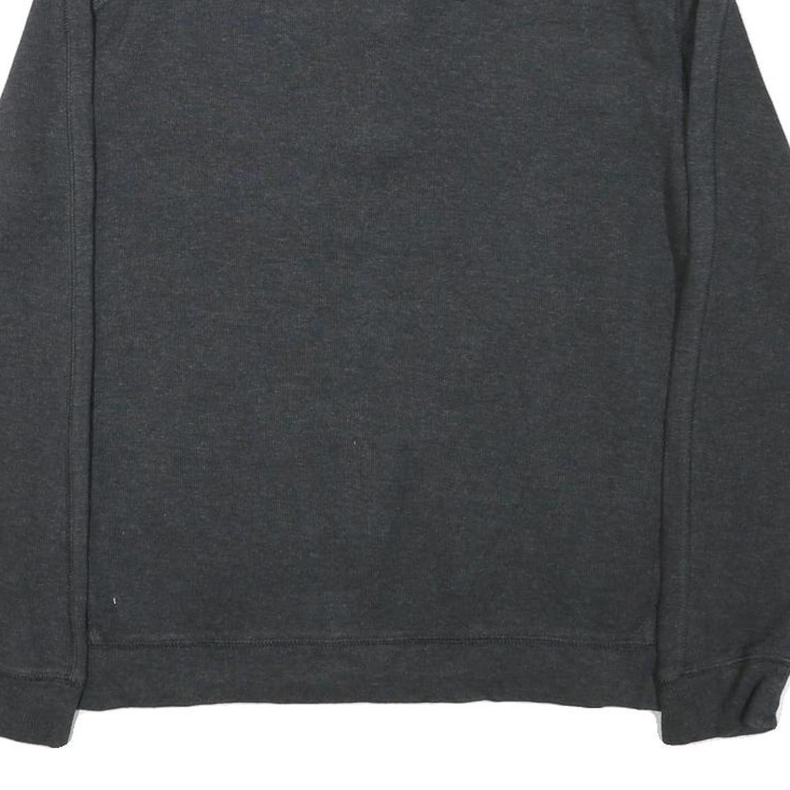 CALVIN KLEIN Womens Grey Jumper Pullover Crew Neck Basic Knit L Casual Cotton