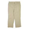 CARHARTT Mens Cotton Blend Beige Regular Fit Straight Leg Trousers W36 L30