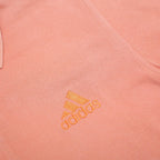 ADIDAS Mens Orange Short Sleeve Plain Cotton Polo Shirt M Casual Sportswear