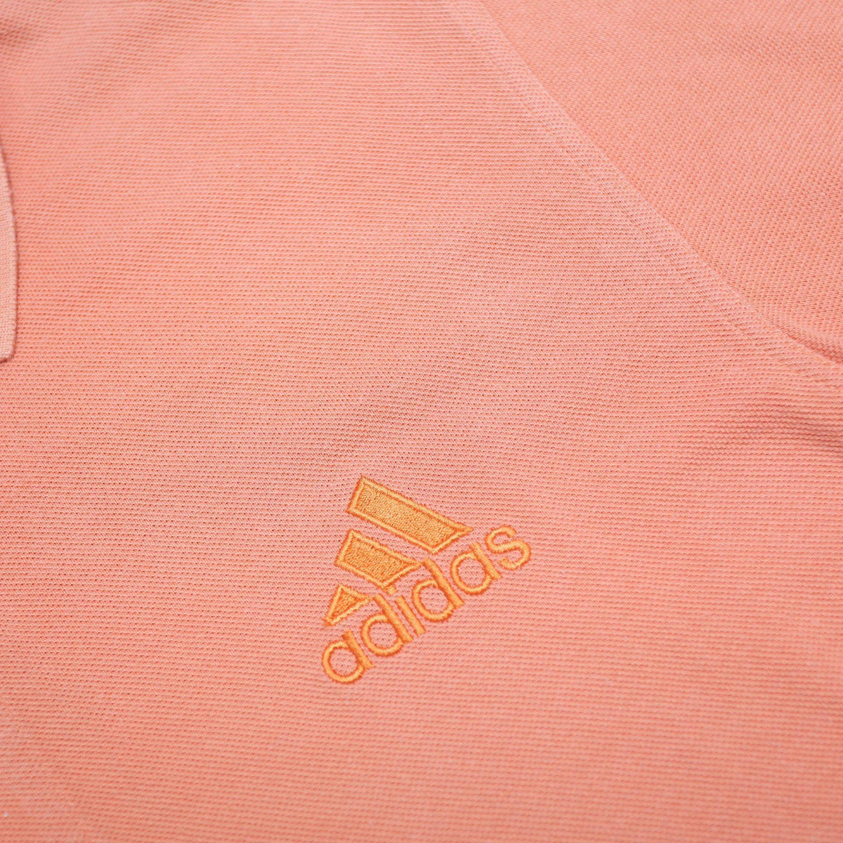 ADIDAS Mens Orange Short Sleeve Plain Cotton Polo Shirt M Casual Sportswear