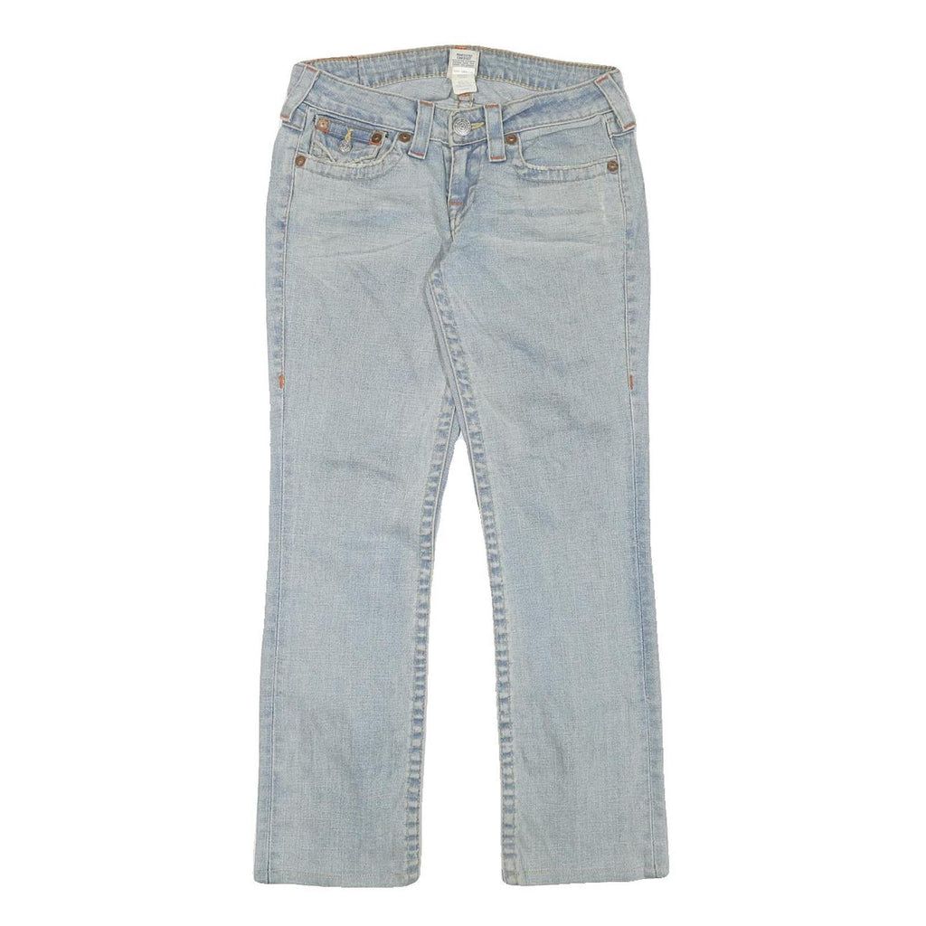 TRUE RELIGION Womens Jeans Blue Regular Bootcut Denim Light W28 L28 Stylish