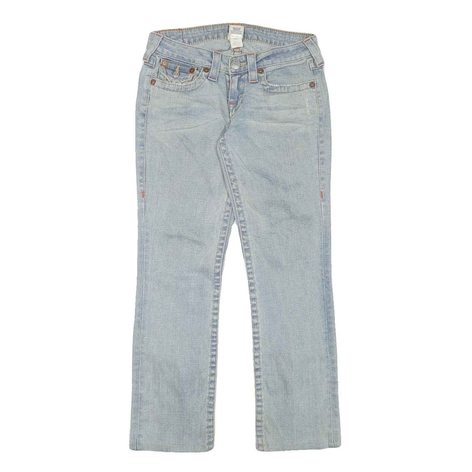 TRUE RELIGION Womens Jeans Blue Regular Bootcut Denim Light W28 L28 Stylish