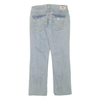 TRUE RELIGION Womens Jeans Blue Regular Bootcut Denim Light W28 L28 Stylish