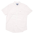 TOMMY HILFIGER Mens Plain Shirt Pink L