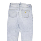 CARHARTT Womens Jeans Light Blue Regular Straight Denim Rinse W33 L30 Classic