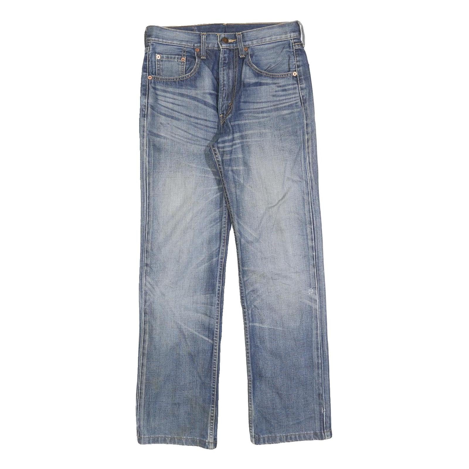 LEVI'S 524 Mens Jeans Blue Regular Straight Denim Medium W30 L32 Classic Fit Zip