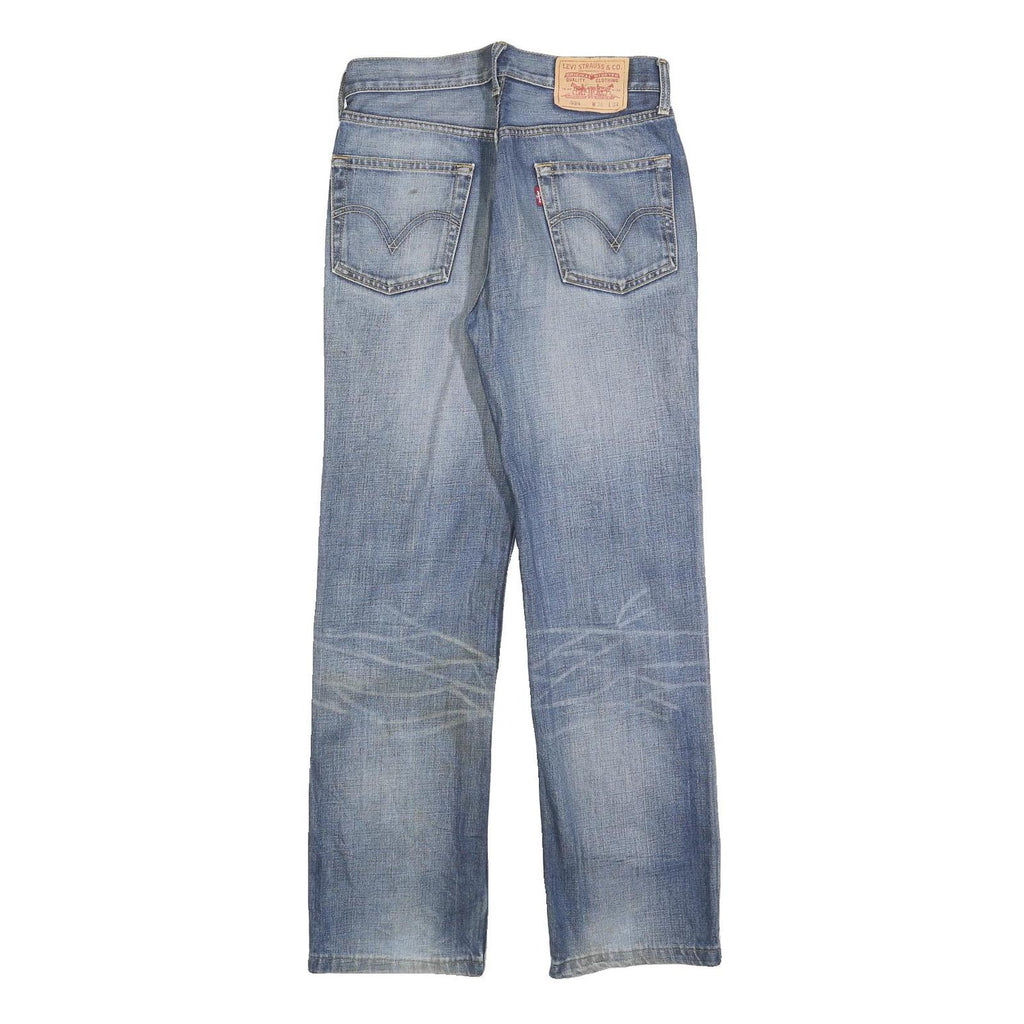 LEVI'S 524 Mens Jeans Blue Regular Straight Denim Medium W30 L32 Classic Fit Zip