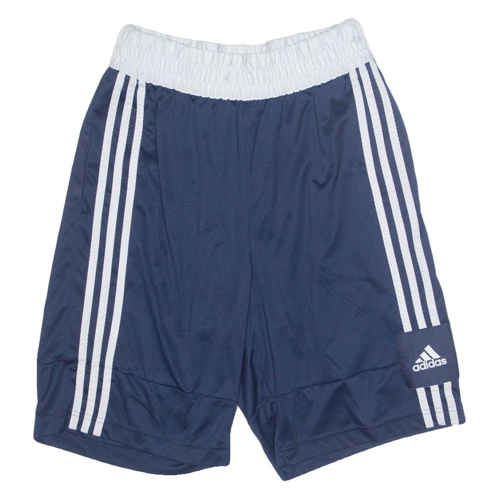 ADIDAS Basketball Mens Sports Shorts Blue Relaxed S W26