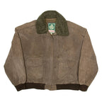 OUTDOOR EXCHANGE Mens Chore Jacket Brown Leather XL