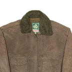 OUTDOOR EXCHANGE Mens Chore Jacket Brown Leather XL