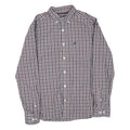 NAUTICA Mens Blue & Red Check Shirt M Long Sleeve Cotton Blend Casual