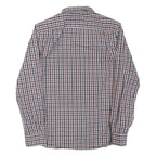 NAUTICA Mens Blue & Red Check Shirt M Long Sleeve Cotton Blend Casual