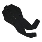 MARC O'POLO Womens Black Playsuit Cotton Blend S Buttoned Collar Casual Jumpsuit