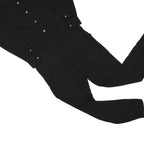 MARC O'POLO Womens Black Playsuit Cotton Blend S Buttoned Collar Casual Jumpsuit