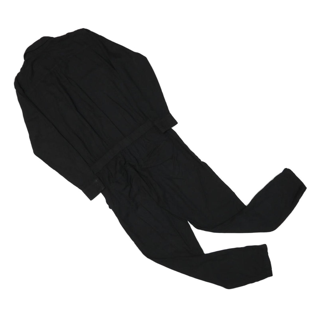 MARC O'POLO Womens Black Playsuit Cotton Blend S Buttoned Collar Casual Jumpsuit