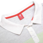 LIVERPOOL FOOTBALL CLUB Mens White Grey Green Cotton Short Sleeve Polo Shirt L