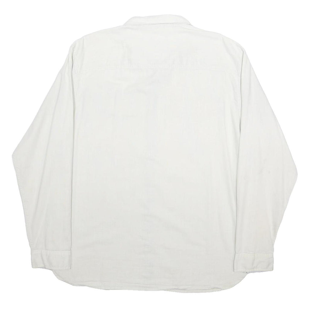 PATAGONIA Mens White Cotton Blend Shirt XL Outdoor Casual Button Front
