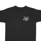 BACK ALLEY SPORTSWEAR Mens Black Gunslinger Graphic T-Shirt XL Crew Neck Short