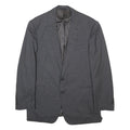 RALPH LAUREN Mens Grey Pinstripe Wool Jacket M Woven Classic Tailored Button