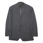RALPH LAUREN Mens Grey Pinstripe Wool Jacket M Woven Classic Tailored Button