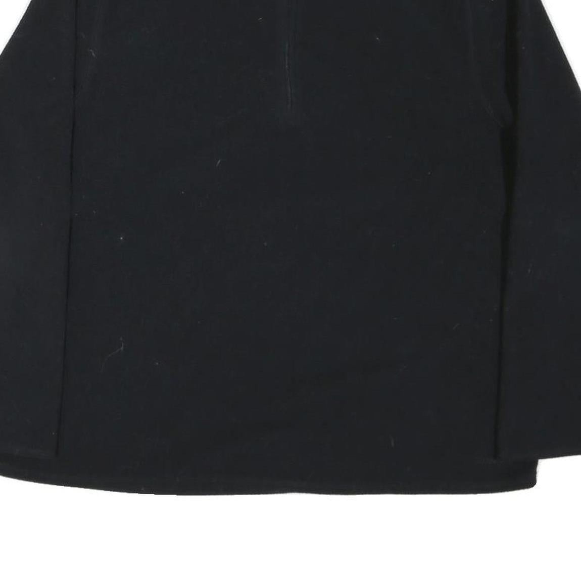 REEBOK Womens Black Plain Pullover Crew Neck Basic Knit UK 16 Polyester Blend