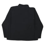 REEBOK Womens Black Plain Pullover Crew Neck Basic Knit UK 16 Polyester Blend