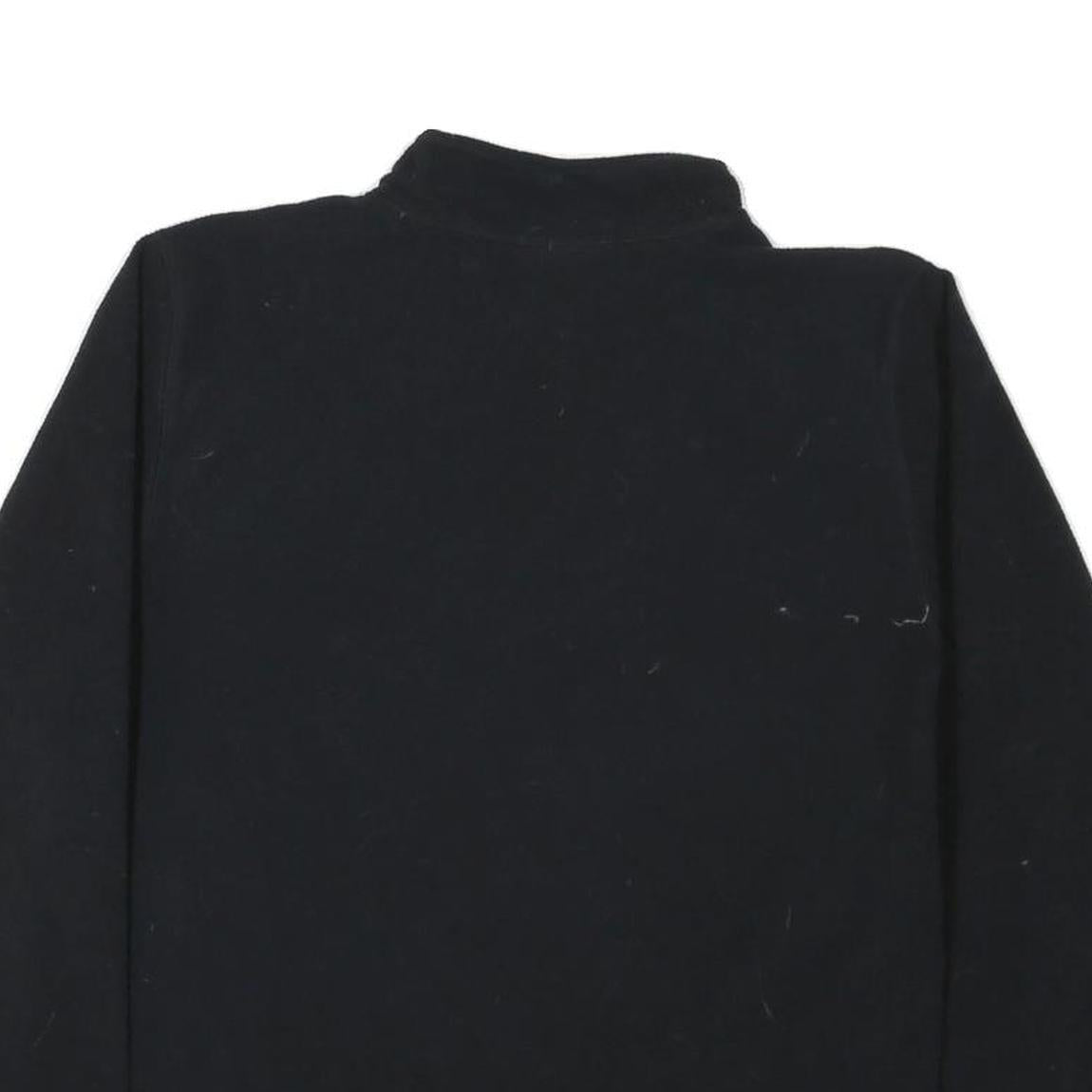 REEBOK Womens Black Plain Pullover Crew Neck Basic Knit UK 16 Polyester Blend