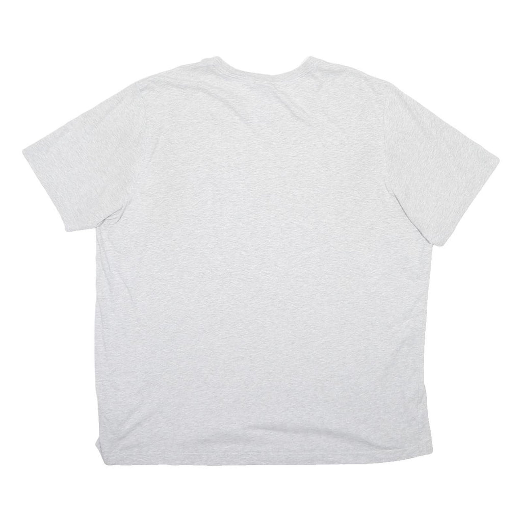 ADIDAS Mens Grey & White Crew Neck Short Sleeve Graphic T-Shirt 2XL