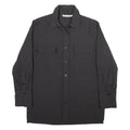 ZARA Womens Plain Shirt Grey Long Sleeve XS