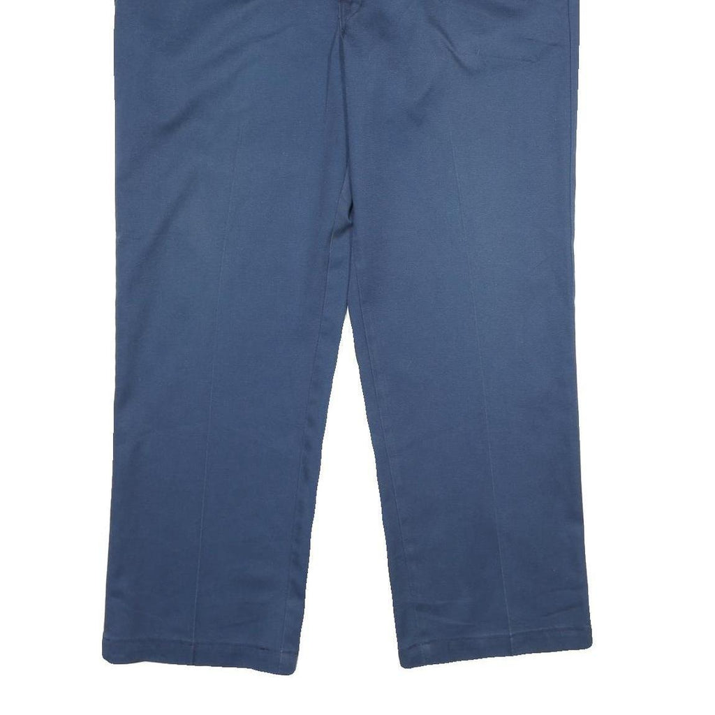 DICKIES Mens Classic Navy Blue Trousers W38 L30 Workwear Zip Closure