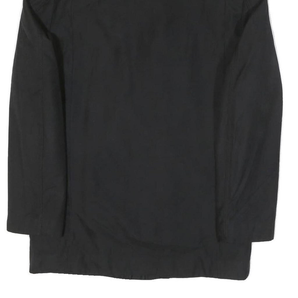 CALVIN KLEIN Mens Black Cotton Blend Zip Jacket M Plain Classic Casual Outerwear