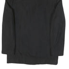 CALVIN KLEIN Mens Black Cotton Blend Zip Jacket M Plain Classic Casual Outerwear