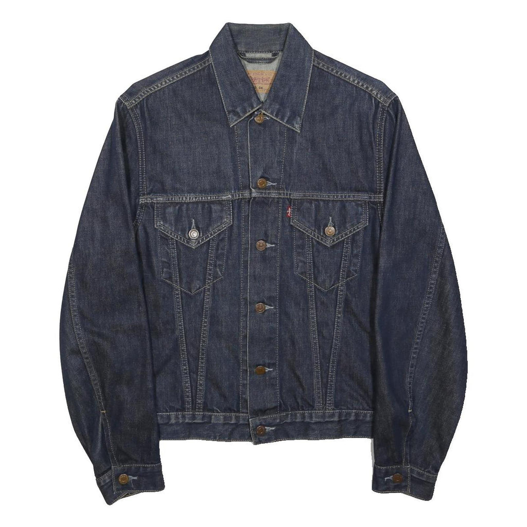 LEVI'S Mens Blue Denim Jacket L Cotton Regular Fit Button Long Sleeve Casual