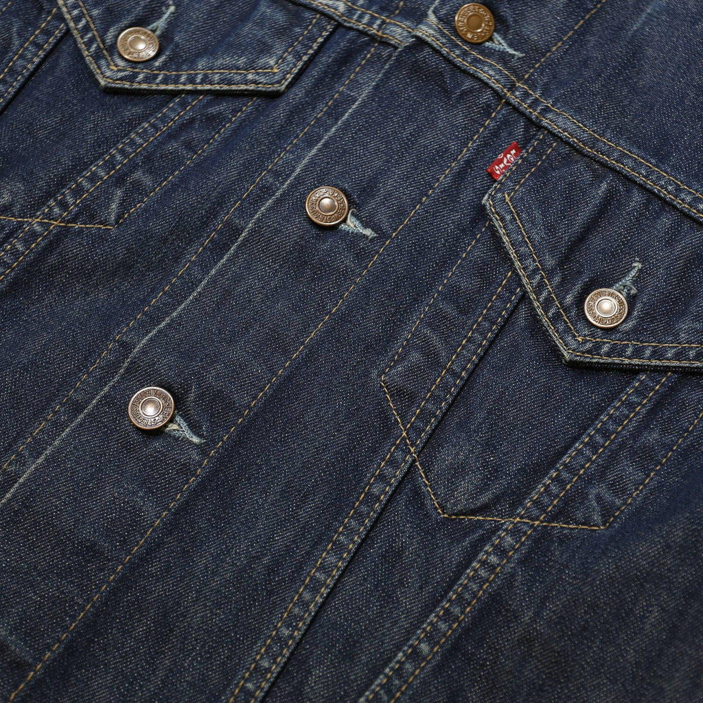 LEVI'S Mens Blue Denim Jacket L Cotton Regular Fit Button Long Sleeve Casual