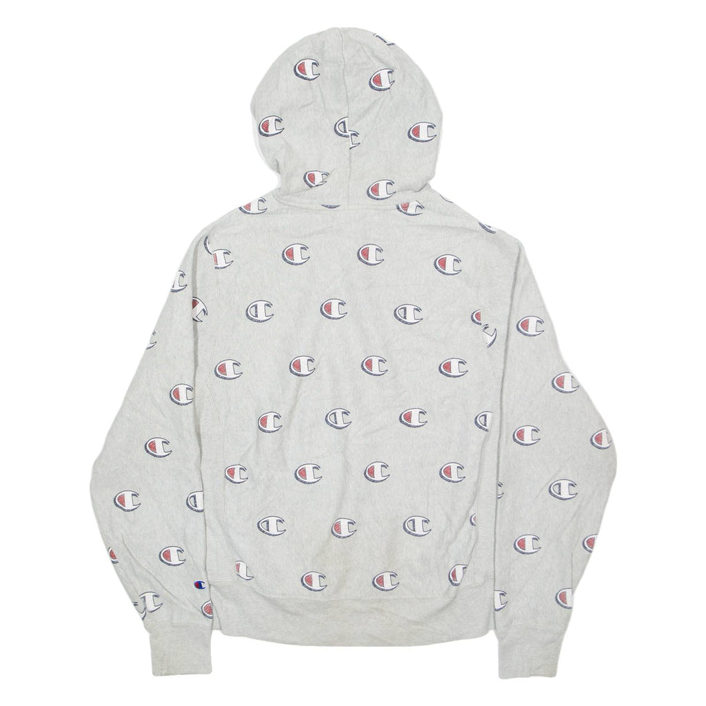 CHAMPION REVERSE WEAVE Mens Grey Hoodie M