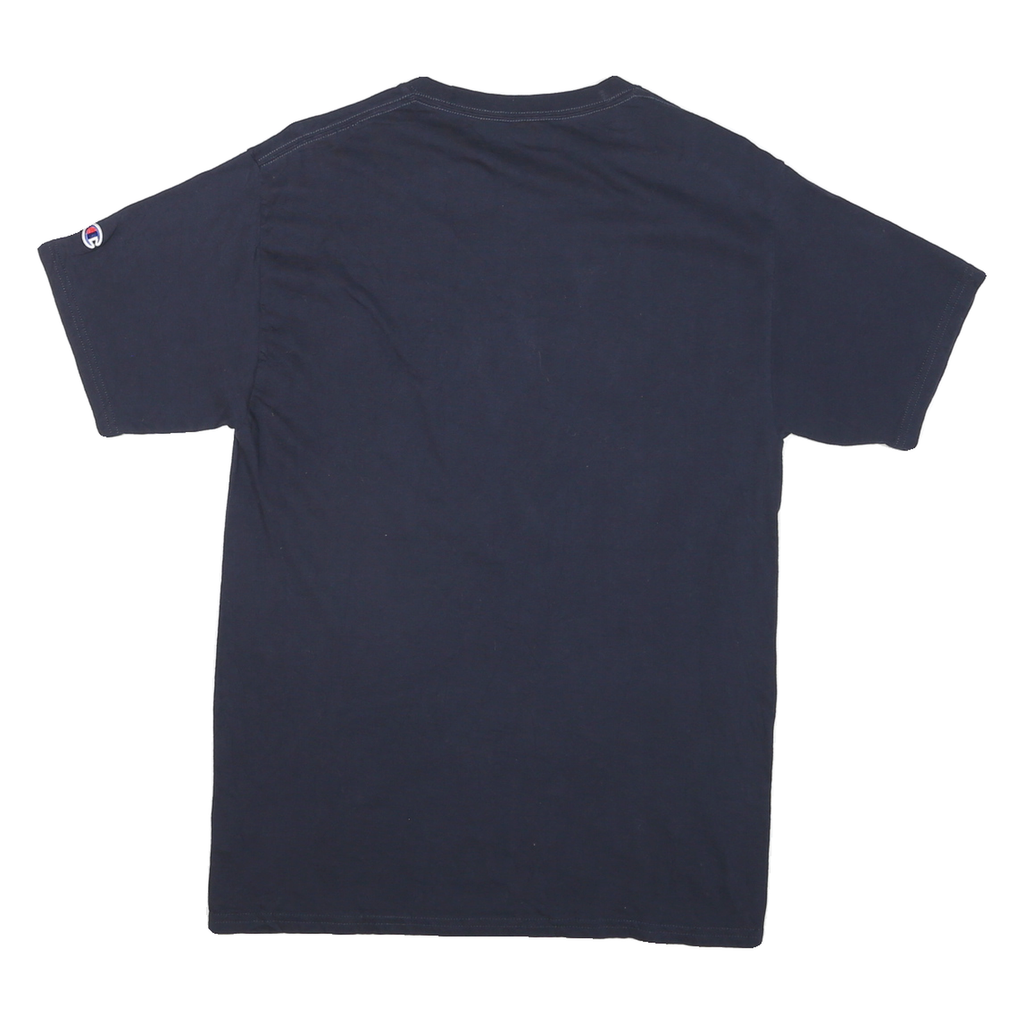 CHAMPION Mens Navy Blue University Of Illinois Chicago Graphic T-Shirt M Short