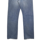 DIESEL Mens Regular Blue Denim Jeans W33 L31 Button Closure Classic Fit Straight
