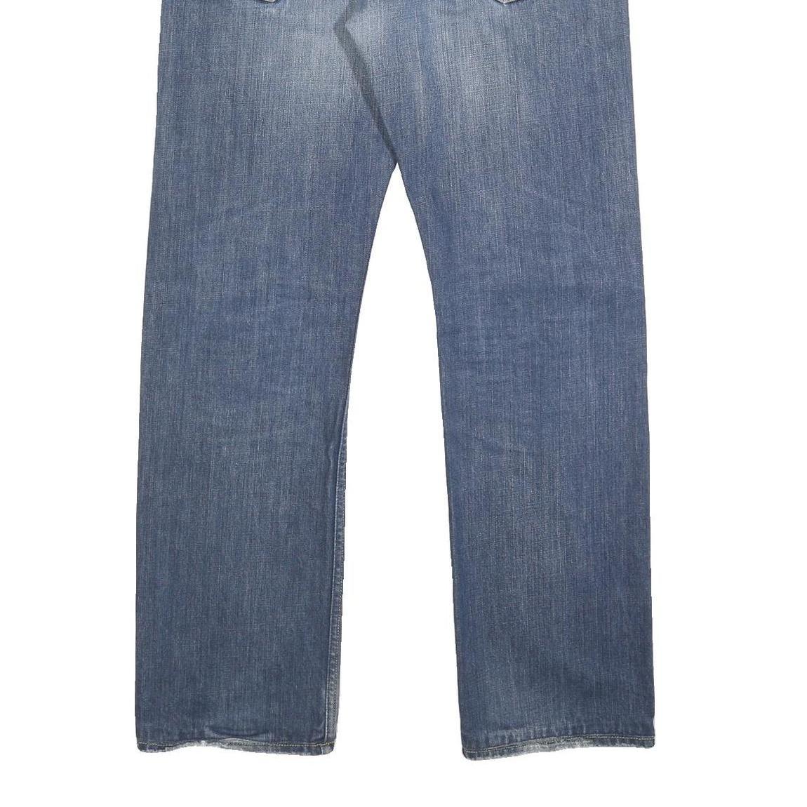 DIESEL Mens Regular Blue Denim Jeans W33 L31 Button Closure Classic Fit Straight