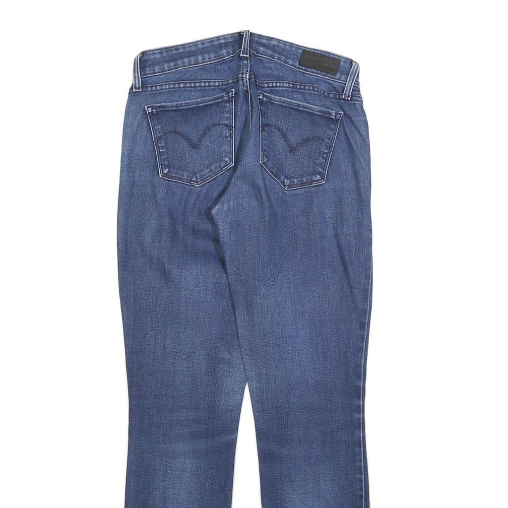 LEVI'S Womens Blue Regular Straight Denim Medium W25 L28 Zip Jeans