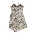 BIAGGINI Womens Fit & Flare Dress Grey Floral Sleeveless Knee Length 2XL