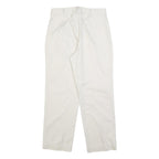 CHRISTOPHER & BANKS Womens Cotton Blend Relaxed Beige Trousers W28 L28 Casual