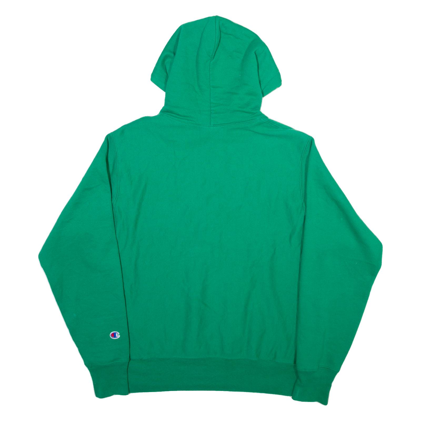 CHAMPION Mens Green Hoodie M