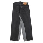 LEVI'S 505 Mens Jeans Black Loose Straight Denim Medium W30 L30 Classic Style