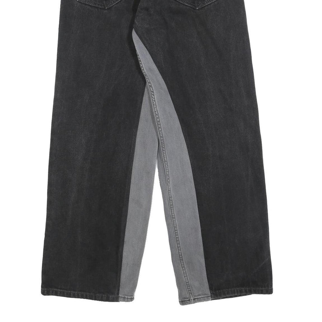 LEVI'S 505 Mens Jeans Black Loose Straight Denim Medium W30 L30 Classic Style