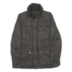 FAT FACE Womens Brown Jacket UK 12 Cotton Blend Zip Casual Classic