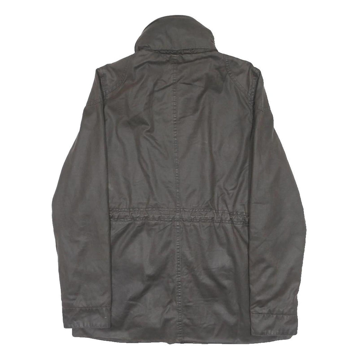 FAT FACE Womens Brown Jacket UK 12 Cotton Blend Zip Casual Classic