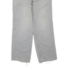 CARHARTT Womens Jeans White Regular Straight Denim W32 L30 Workwear Zip Closure