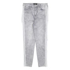 DIESEL Womens Slim Grey Denim Jeans W30 L28 Stripe Detail Zip Closure